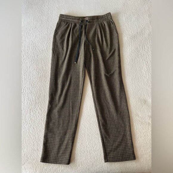 Cleo Houndstooth Slim Trousers with Drawstring Waist M - Picture 3 of 9